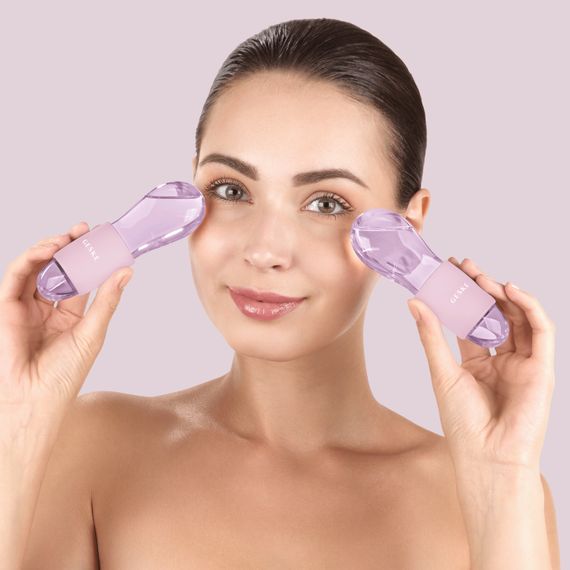 Подвійний масажер для очей GESKE Cool&Warm Duo Eye Massager 7в1 pink | Зображення 3