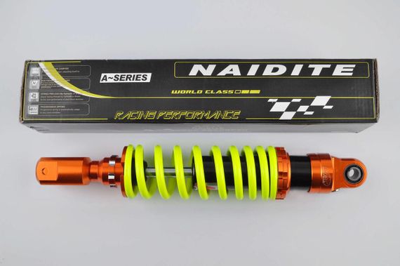 Амортизатор   GY6   350mm, тюнинговый   (оранжево-лимонный)   NDT