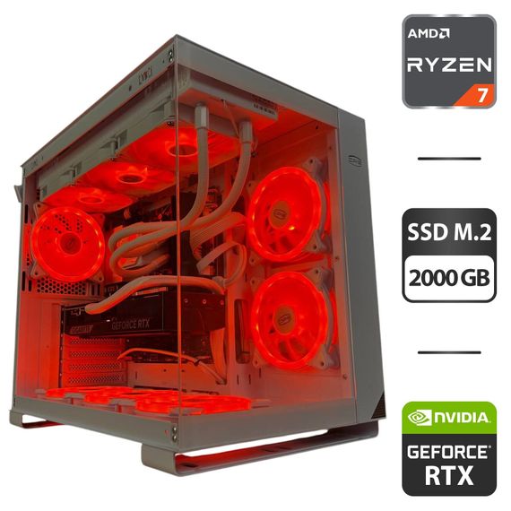Збірка на замовлення: ігровий ПК PCCooler C3 T500 ARGB Black Tower / AMD Ryzen 7 9800X3D (8 (16) ядер по 4.7 - 5.2 GHz) / 32 GB DDR5 / 2000 GB SSD M.2 / nVidia GeForce RTX 5070, 12 GB GDDR7, 192-bit / 850W