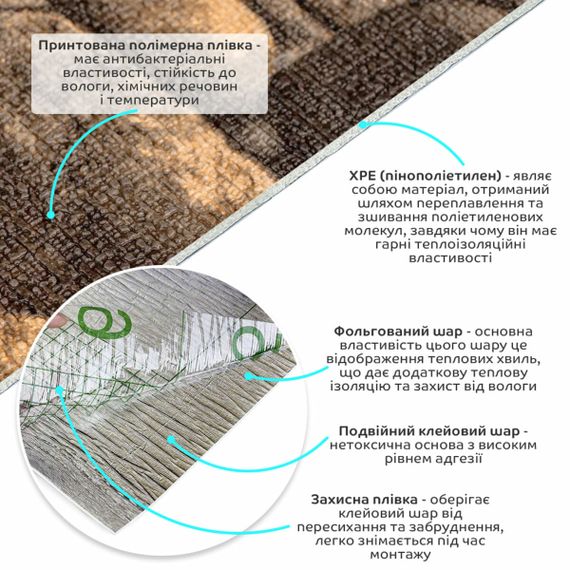 Самоклеючі шпалери жовтий камінь 2800х450х1,8мм SW-00000728 | Зображення 1
