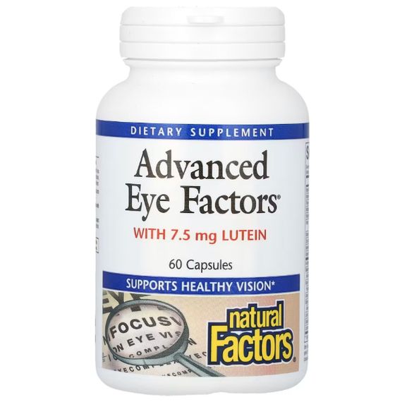 Комплекс для профілактики зору Natural Factors Advanced Eye Factors 60 Caps