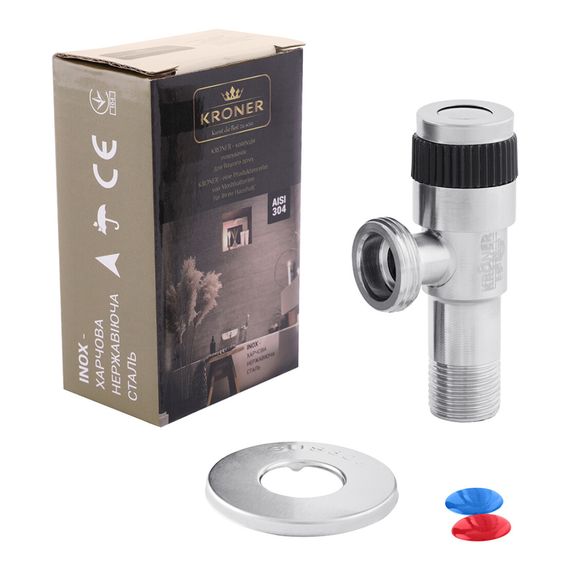 Кран приладовий Kroner KRP Edelstahl Klassisch - ESG102 1/2"х3/4" ЗЗ (CV022975) | Зображення 4