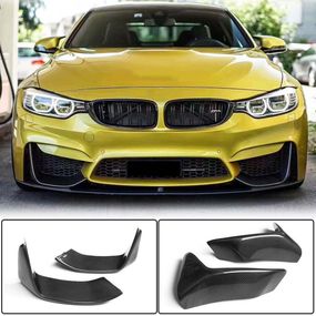 Накладки на передній бампер Flap V4 (для F80, Карбон) для BMW 3 серія F-30/31/34 2012-2019 рр