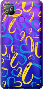 Чехол на Tecno Pop 4 BC2c Сердца UA "5292u-2427-17620"