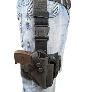 Кобура ПМ набедренная (oxford черная 600-D)