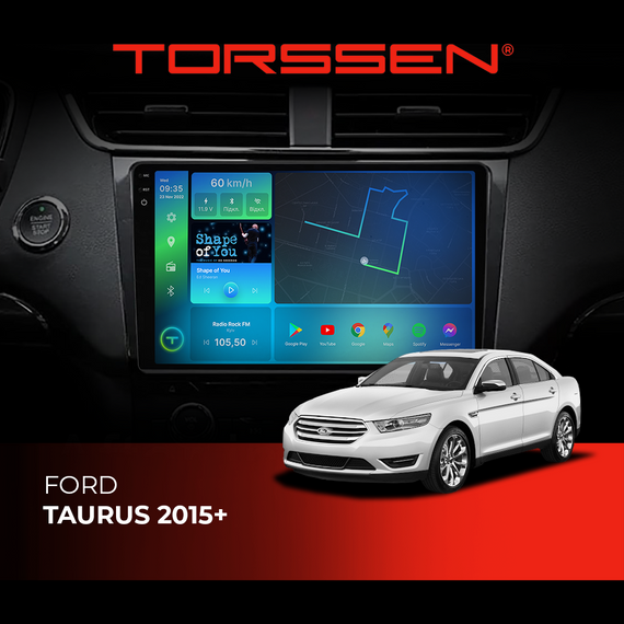 Штатна магнітола Torssen 2K Ford Taurus 2015+ F9432 4G Carplay DSP