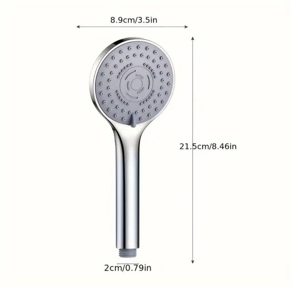 5-режимная насадка для душа, регулируемый напор, массажный эффект, экономия воды | Зображення 3