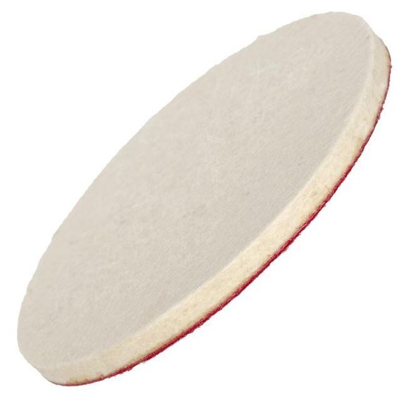 Диск полірувальний з натуральної повсті самоклейний 125*7 мм INTERTOOL BT-0601 | Зображення 4