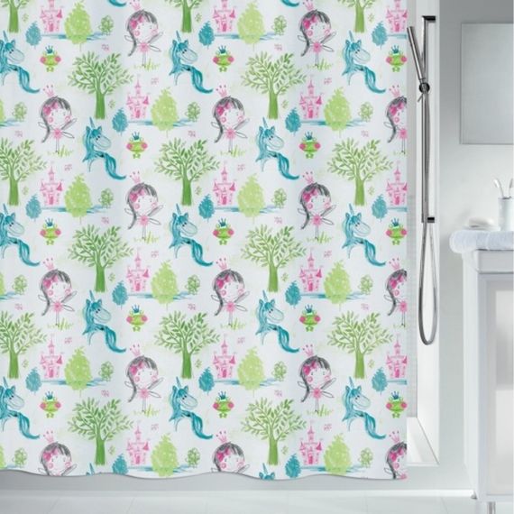 Шторка для ванной и душа Spirella Princess 180x200 см, водоотталкивающая полиэстер, 10.20162