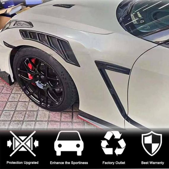 Карбоновые накладки на передние крылья (2009-2015) для Nissan GT-R | Зображення 1