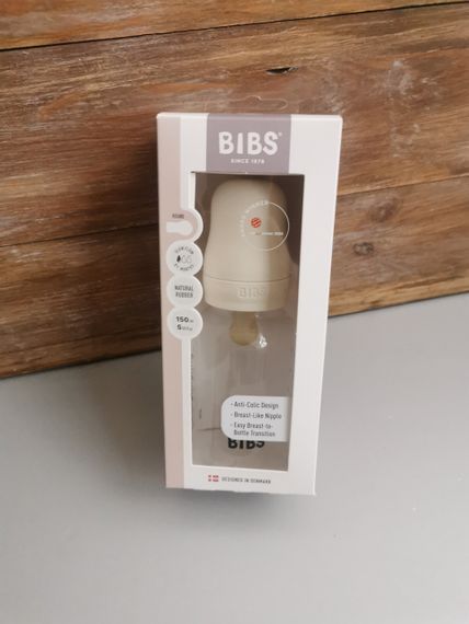 Дитяча пляшечка BIBS Baby Bottle Round Latex 150 мл Slow Flow (повільнийй потік) | Зображення 4