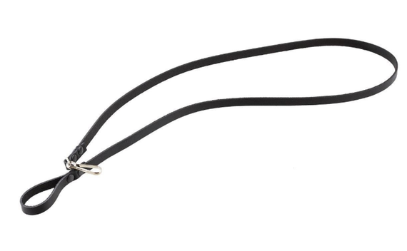 Шнур тренчик страховочный кожа чёрный ms | Зображення 1