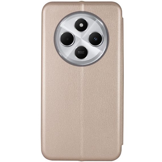 Кожаный чехол-книжка Classy для Xiaomi Redmi 14C / Poco C75 Золотой | Зображення 1