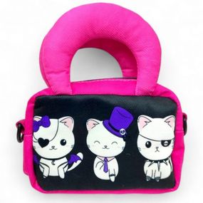 Сумочка mini (текстильна) 18х123 см (без ручок) (рожева)