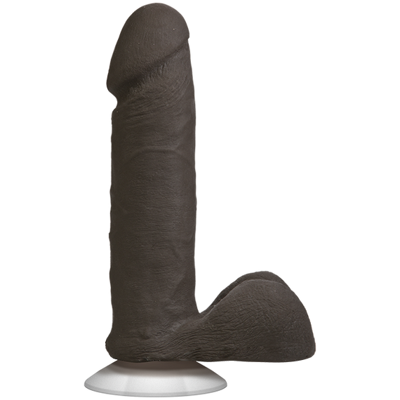 Фалоімітатор Doc Johnson The Realistic Cock 6 inch Black - ULTRASKYN, Vac-U-Lock, діаметр 4,3 см sexstyle | Зображення 1
