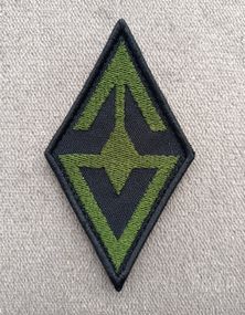 Шеврон "Свобода россии" (ромб черный) 10см