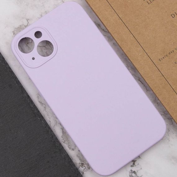 Чохол Silicone Case Full Camera Protective (AA) NO LOGO для Apple iPhone 15 Plus (6.7") Бузковий / Lilac | Зображення 4