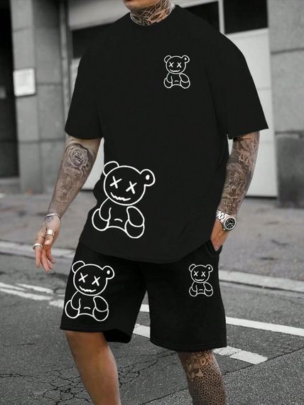 Комплект футболка та шорти ДТФ (петля оверсайз)