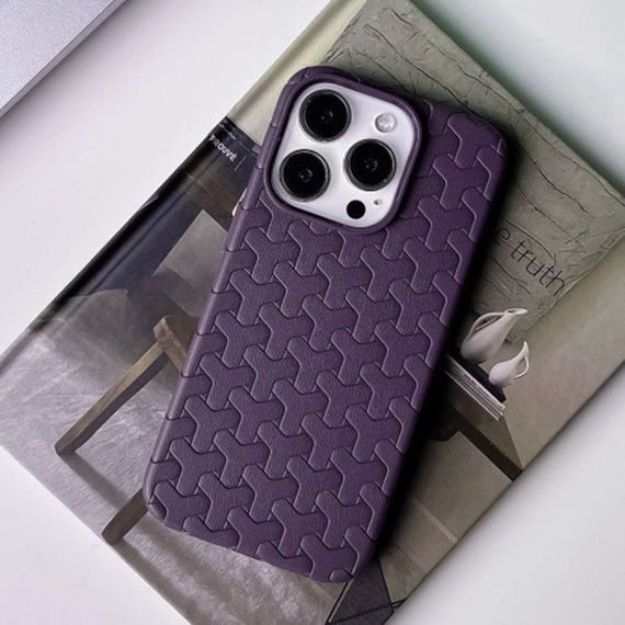 Чехол TPU Weaving для Apple iPhone 13 Pro (6.1") Purple | Зображення 3