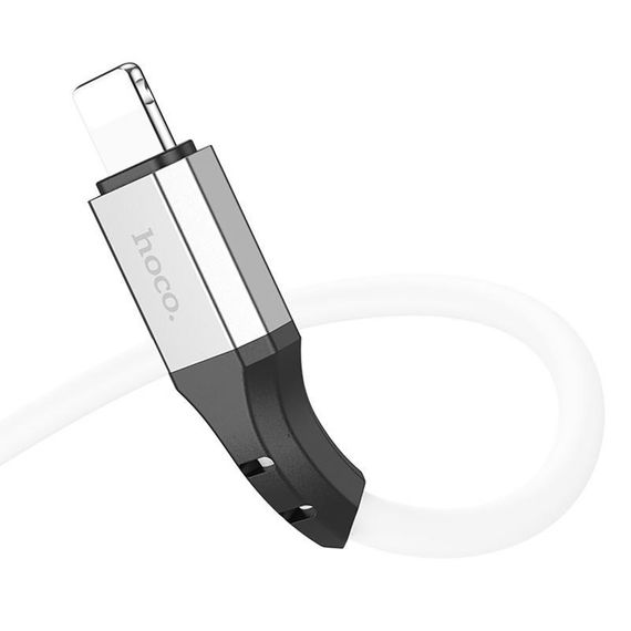 Дата кабель Hoco X86 Spear Type-C to Lightning 20W (1m) White | Зображення 2