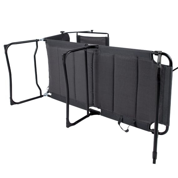 Ліжко розкладне Bo-Camp Sun Lounger With Sunscreen 5 Positions Grey (1304492) | Зображення 1