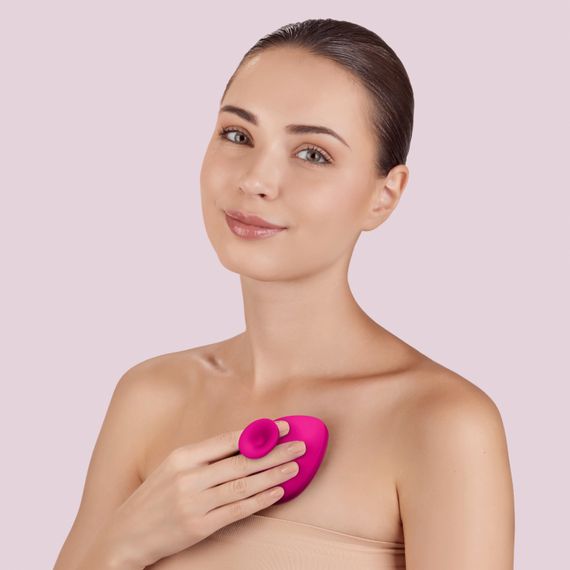 Щетка для тела GESKE Body Brush 4в1 starlight, Малиновый | Зображення 3