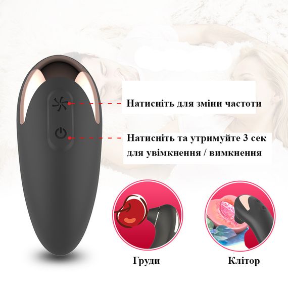Вакуумно-хвильовий стимулятор клітора (9 режимів, USB) | Зображення 3
