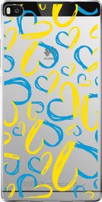 Чехол на Huawei Ascend P8 Сердца UA "5292u-123-17620"