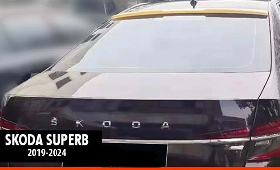 Спойлер DPT V-2 (2019-2024, чорний глянець) для Skoda Superb рр