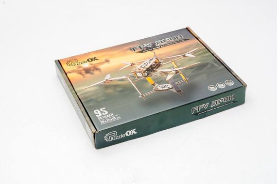 Конструктор Puz-00923 FPV "Дрон"дерев'яний, PuzzleOk | Зображення 2
