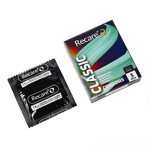 Презервативы Holographic Recare Classic Condoms 3 шт, классические | Зображення 1