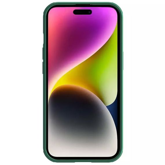 Карбонова накладка Nillkin CamShield Pro Magnetic для Apple iPhone 15 (6.1") Deep Green | Зображення 2