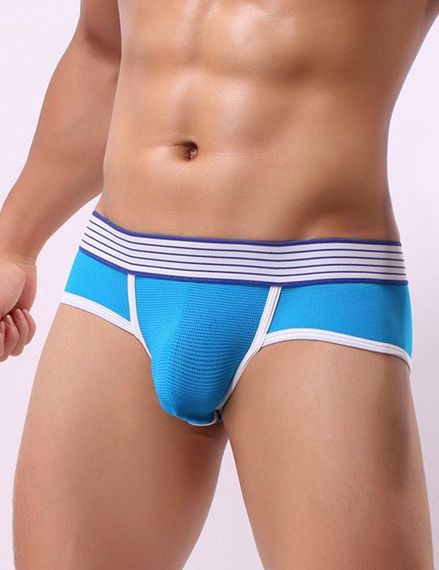 Мужские сексуальные трусы Star Night с открытым доступом, голубые, S sexstyle