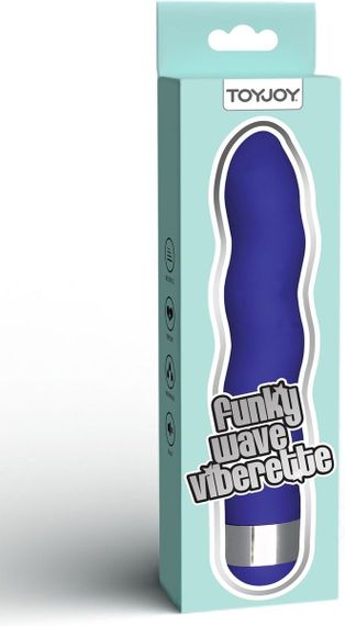 Універсальний вібратор у формі хвилі ToyJoy Funky Wave Viberette фіолетовий Sex Aura | Зображення 3