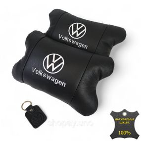 Подголовник-подушка для автомобиля под шею Volkswagen, Подарок мужчине водителю, Автоподушка подарок QB-96