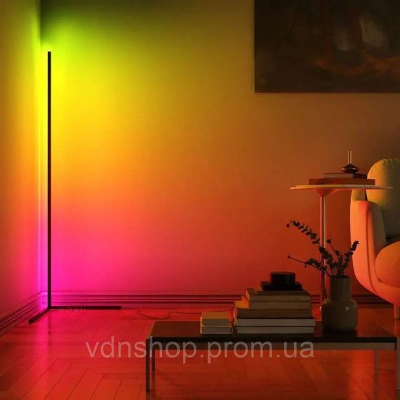 Угловой LED торшер Ledox Design с пультом и регулируемой яркостью 330 цветовых комбинаций | Зображення 6