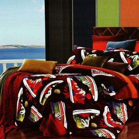 Постільна білизна Love You Сатин 3D Ходики YM209 Євро