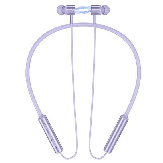 Bluetooth Навушники Hoco ES69 Platium neck-mounted Purple | Зображення 1