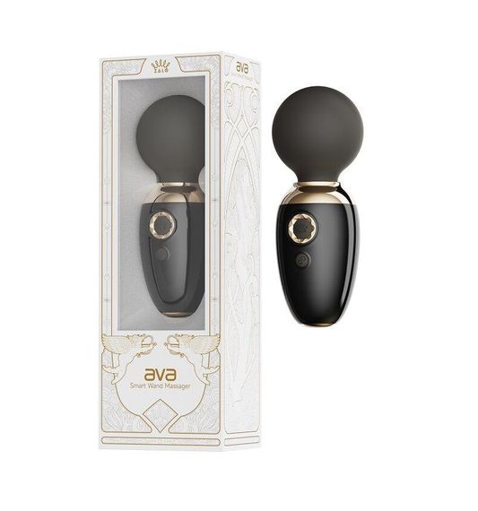 Смарт-вібромасажер Zalo – AVA Obsidian Black, 8 режимів, підігрів, дуже потужний та компактний Sex Aura | Зображення 4