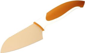 Ніж сантоку Vinzer Granchio VZ-88673 11.5 см оранжевий