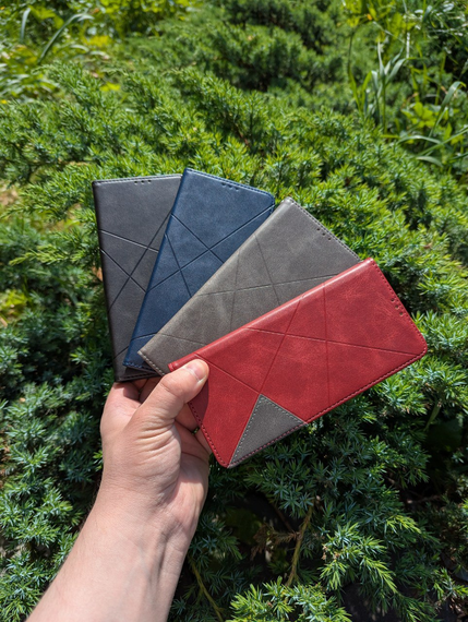 Шкіряний чохол книжка для Samsung A05s червоний | Зображення 3