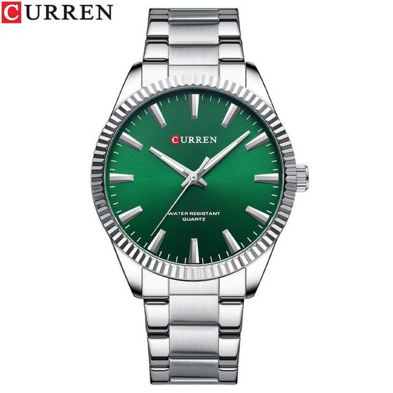 Чоловічий годинник Curren 8425 Silver-Green