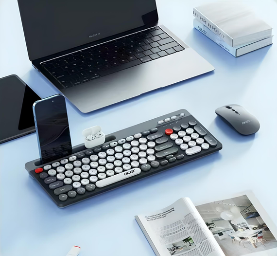 Бездротова клавіатура та миша +BT ZYG 807 XPRO чорний (43922-ZYG 806_556) | Зображення 2