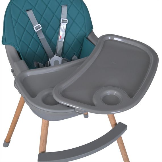 Стільчик для годування LUMI ME 1111 Teal екошкіра | Зображення 5