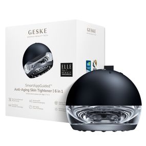 Массажер для подтяжки кожи лица GESKE Anti-aging Skin Tightener 6в1 starlight, Черный
