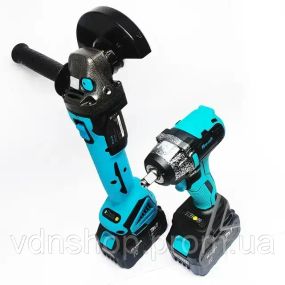 Аккумуляторный набор 2 в 1 гайковерт болгарка угловая (турбинка) 21V 4Ah