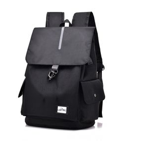 Мужской рюкзак Liping LP-604 20-35L Black с ЮСБ портом, тканевый