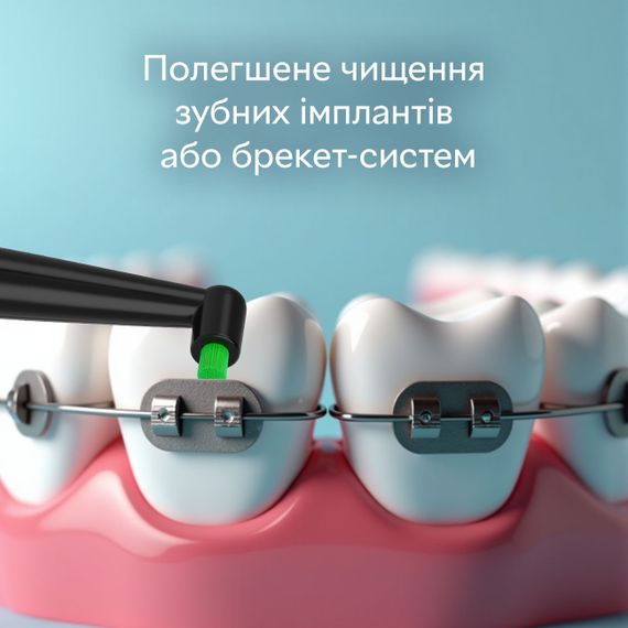 Насадки монопучкові до електрощітки Pecham Travel, середньої жорсткості, чорні | Зображення 3