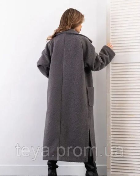 Пальто колір сірий розміри 3XL, XXL, XL, M, L, S FI_009026 | Зображення 2