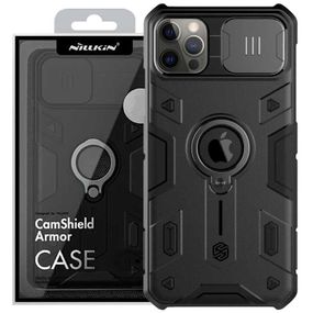 TPU+PC чохол Nillkin CamShield Armor (шторка на камеру) для Apple iPhone 12 Pro Max (6.7") TPU+PC, Шторка на камеру, Чорний